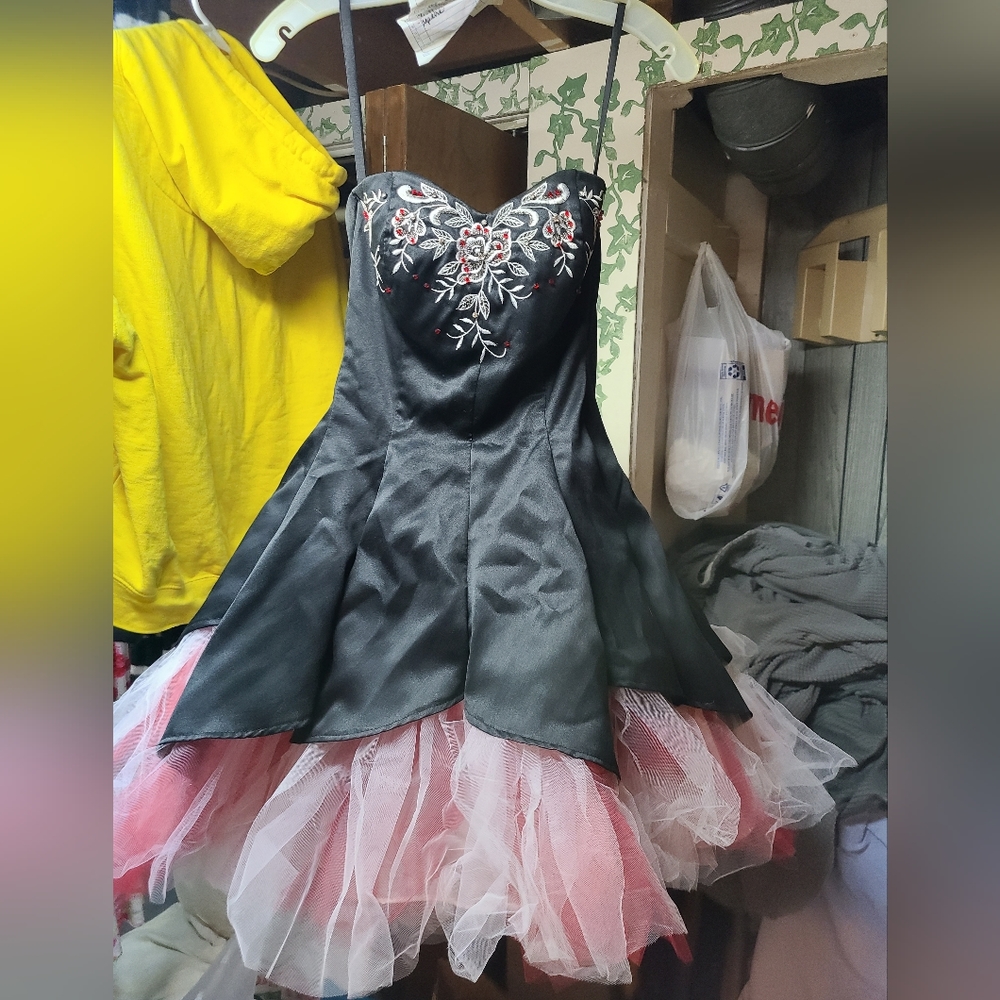 Strapless prom dress